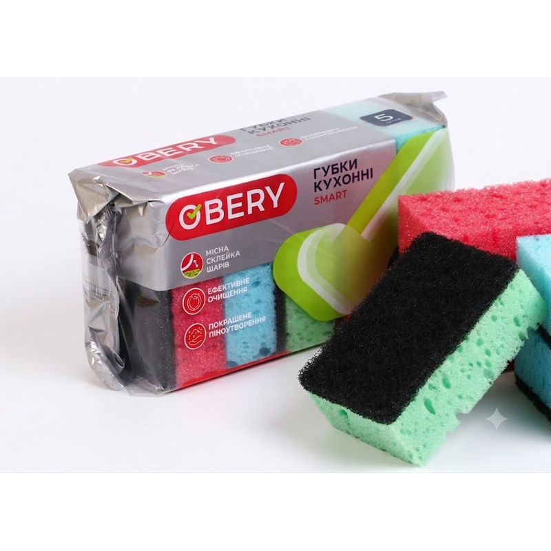 Губка для кухні OBERY SMART 5 шт. (12)